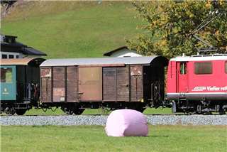 Foto der RhB D2 4080 „Historische Gepäckwagen“
