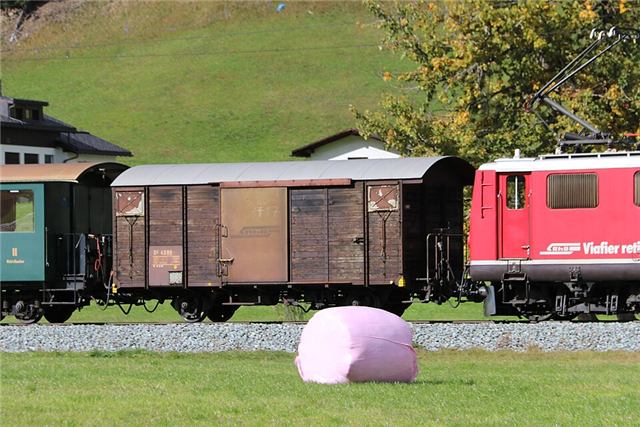 Foto der RhB D2 4080 „Historische Gepäckwagen“