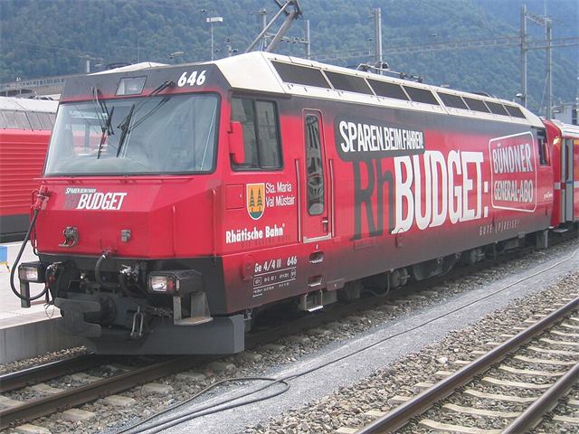 Foto: Ge 4/4 III 646 „Santa Maria Val Müstair“