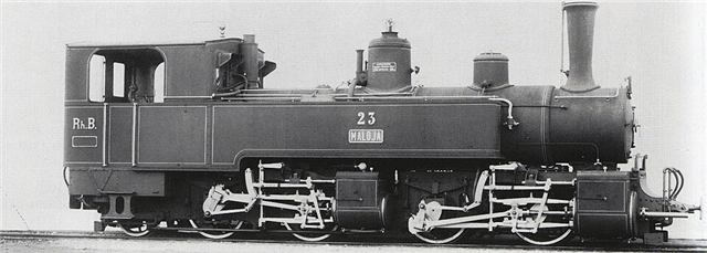 Foto der RhB G 2/2+2/3 23 „Maloja“